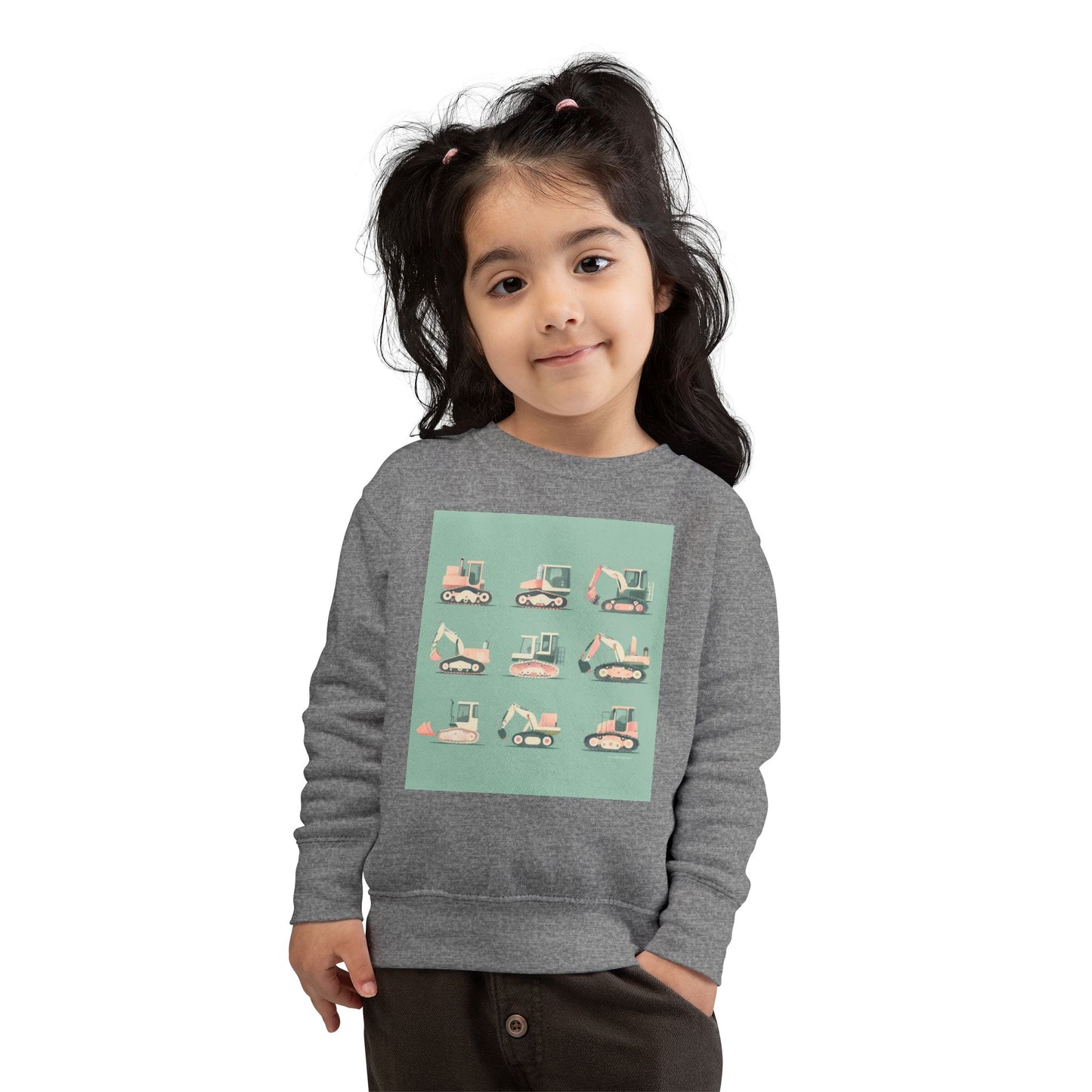 Digger Sweatshirt – Fun Construction Design Toddler Sweatshirt