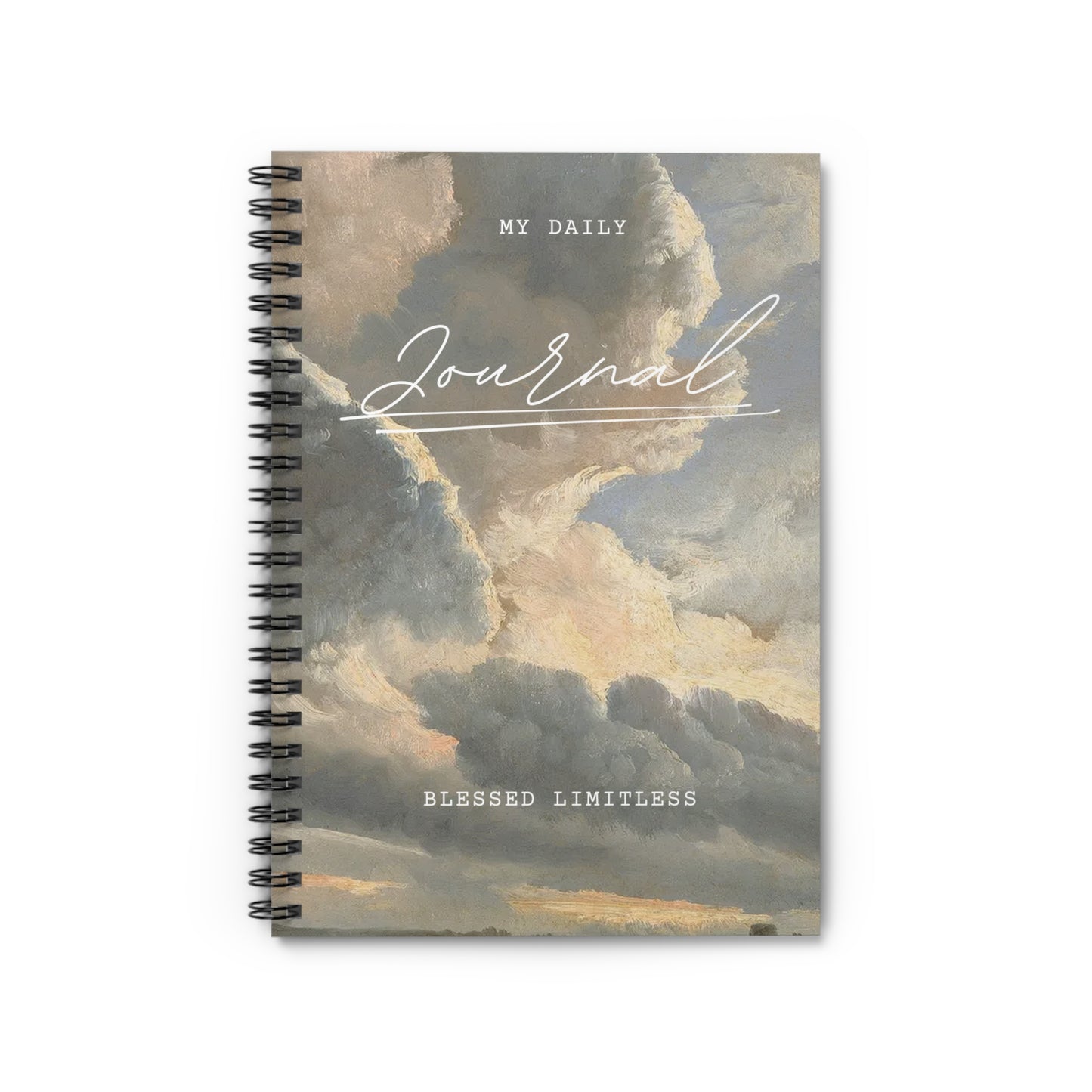 Cloud Painting 'My Daily Journal' Spiral Notebook | Ruled Lined