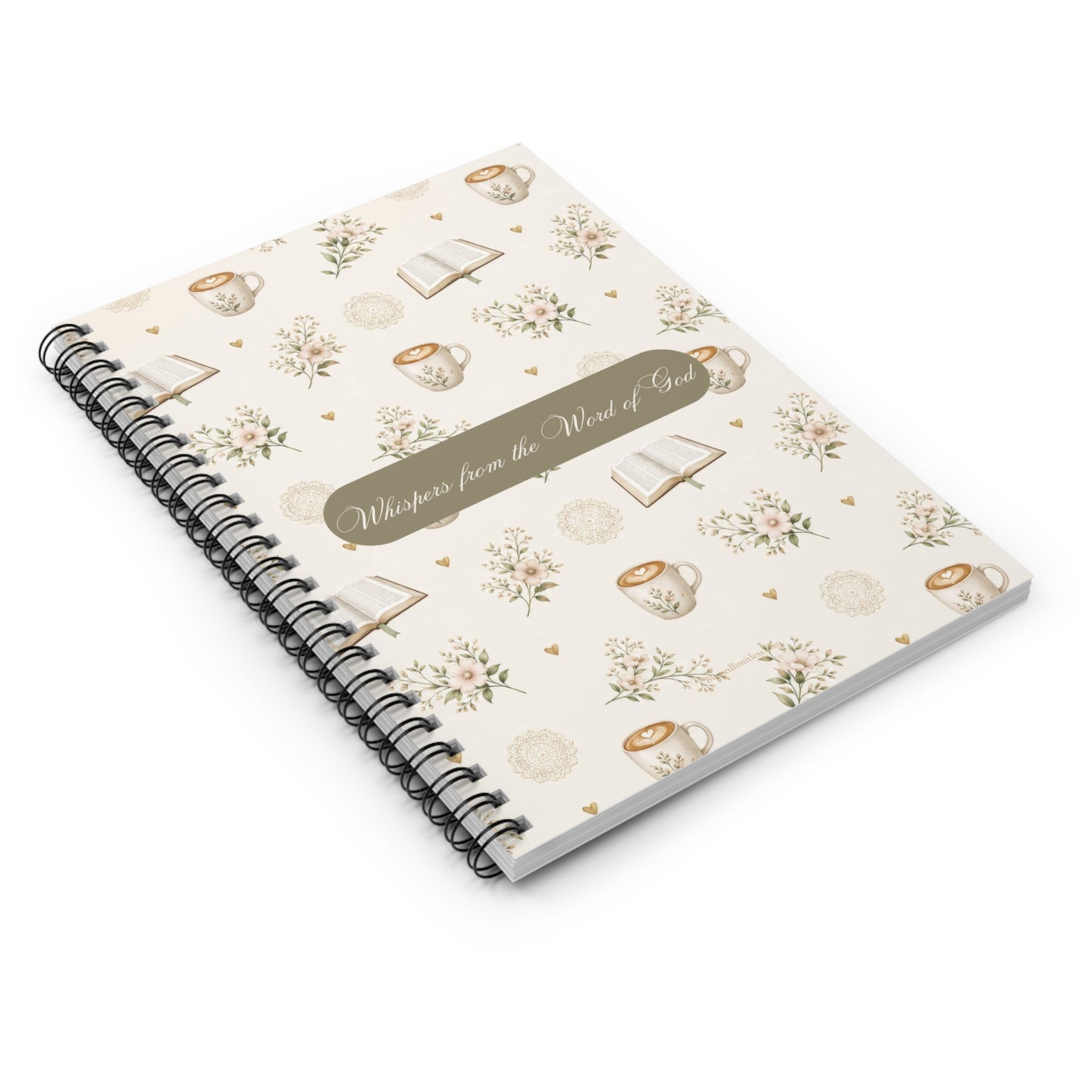 Whispers from the Word of God- Spiral Ruled Journal