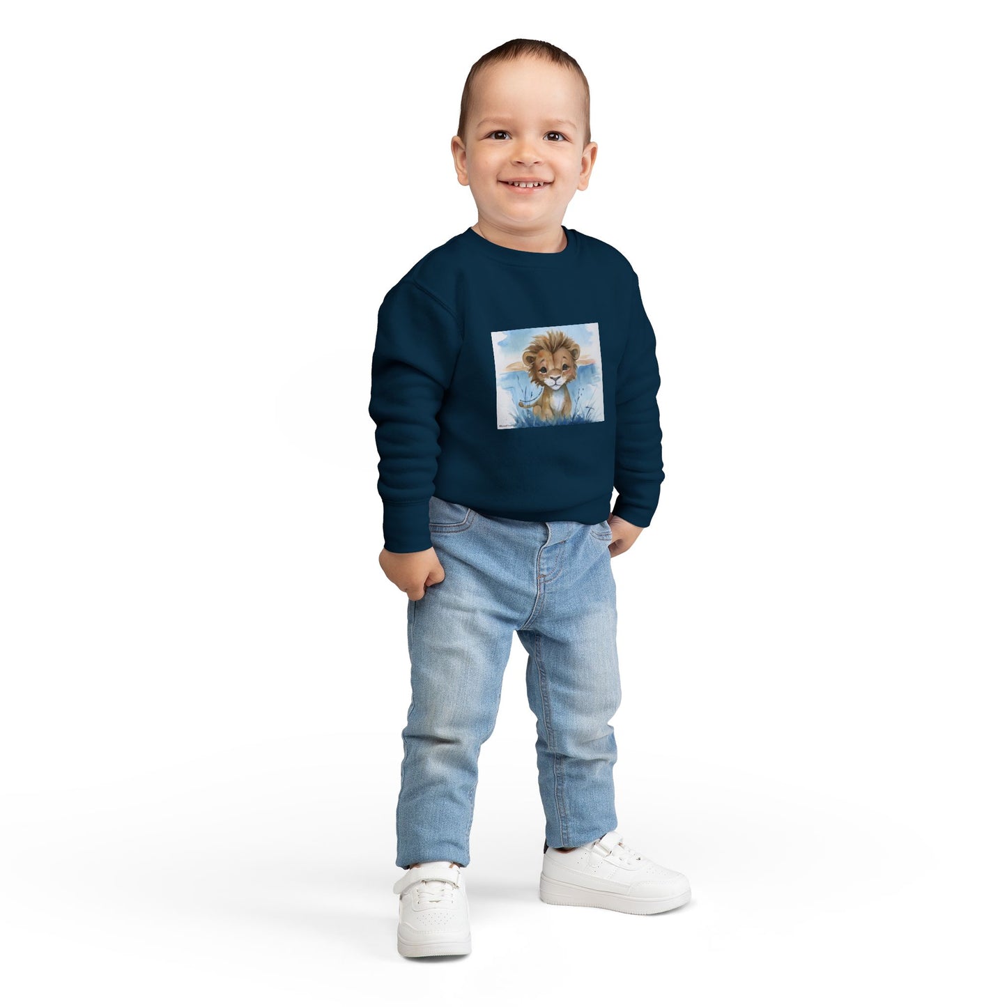 Kids “Be Strong & Courageous” Lion Shirt – Joshua 1:9 Toddler Sweatshirt