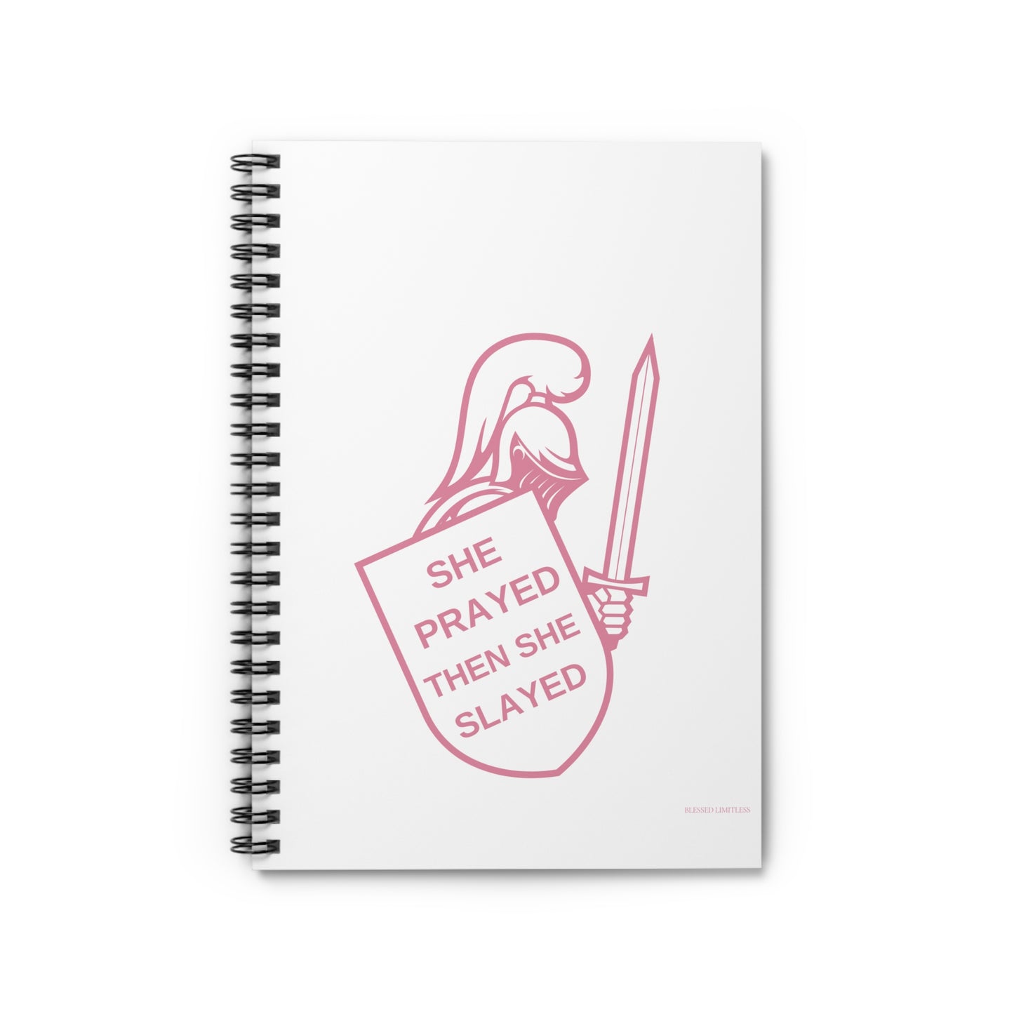 She Prayed and Then She Slayed Journal – Warrior Faith Notebook