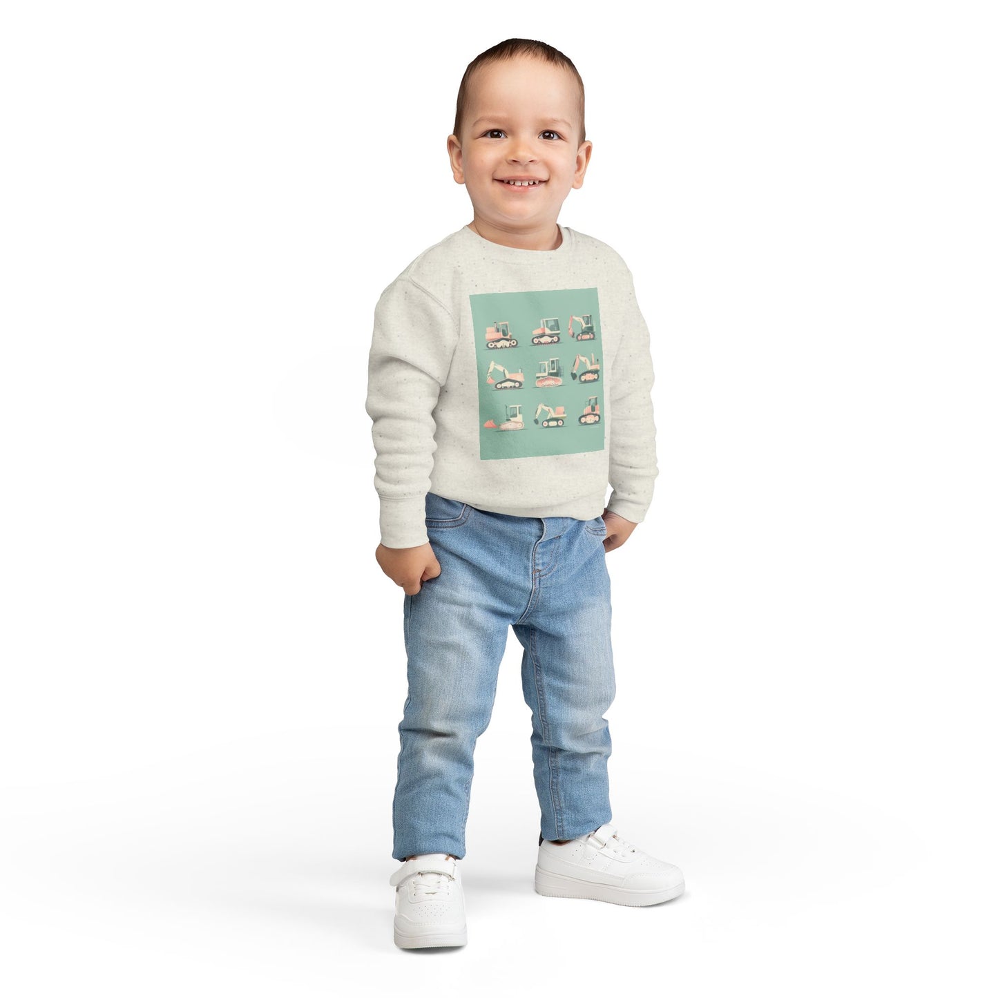 Digger Sweatshirt – Fun Construction Design Toddler Sweatshirt