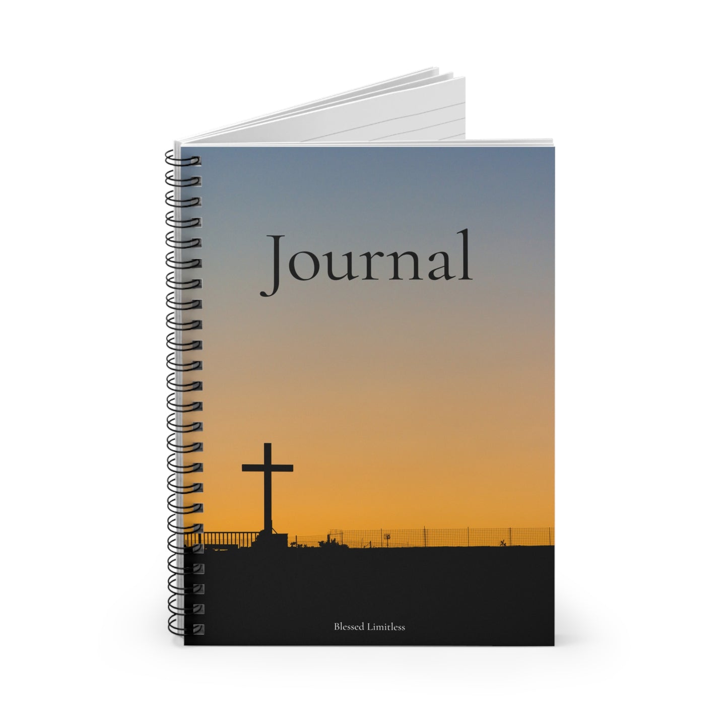 Sunset Cross Journal – A Faith-Inspired Reflection Notebook