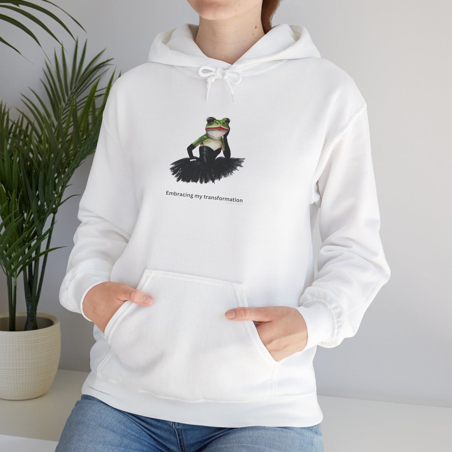 Embracing My Transformation Hoodie – Whimsical Faith & Growth Statement Unisex Heavy Blend™ Hooded Sweatshirt