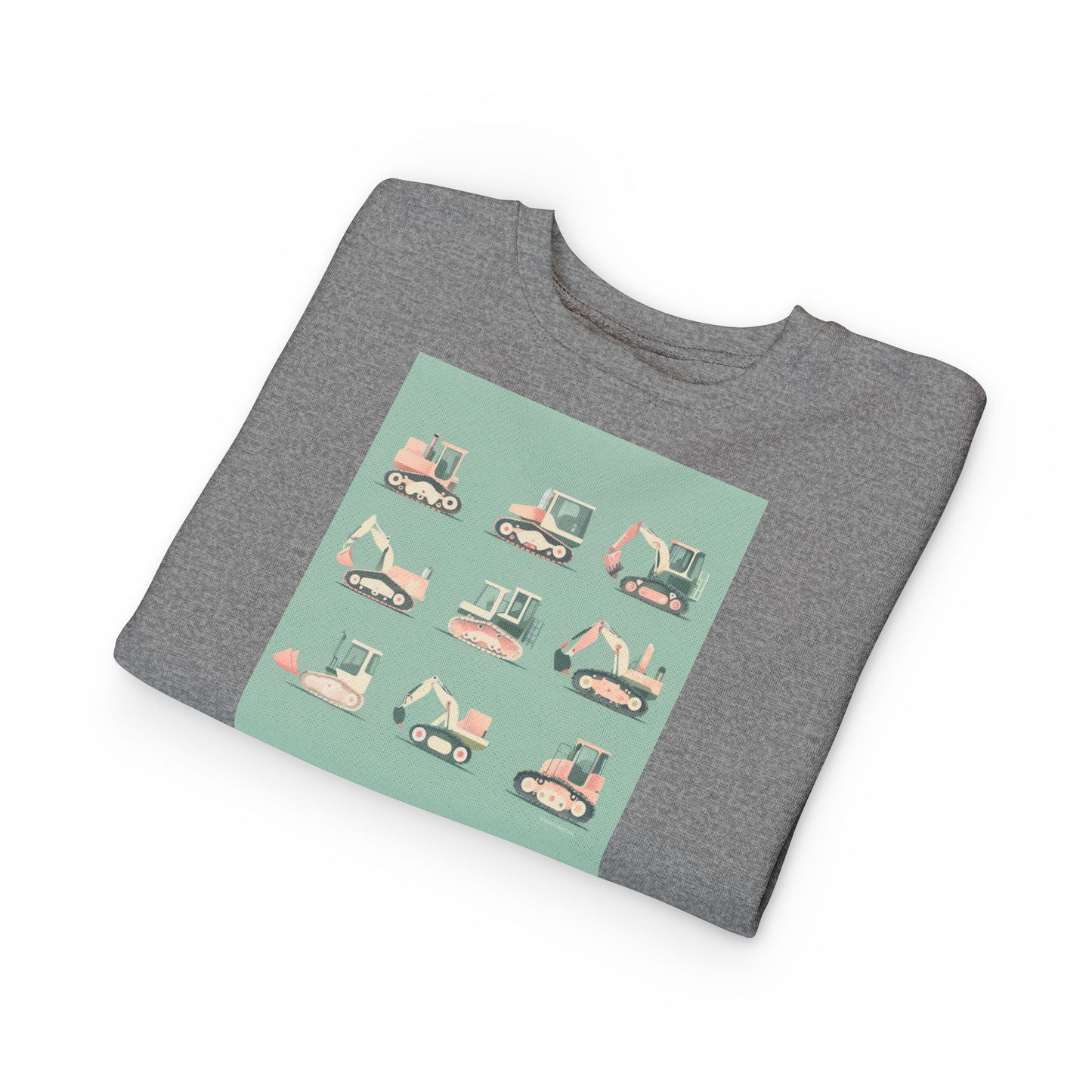 Digger Sweatshirt – Fun Construction Design Toddler Sweatshirt