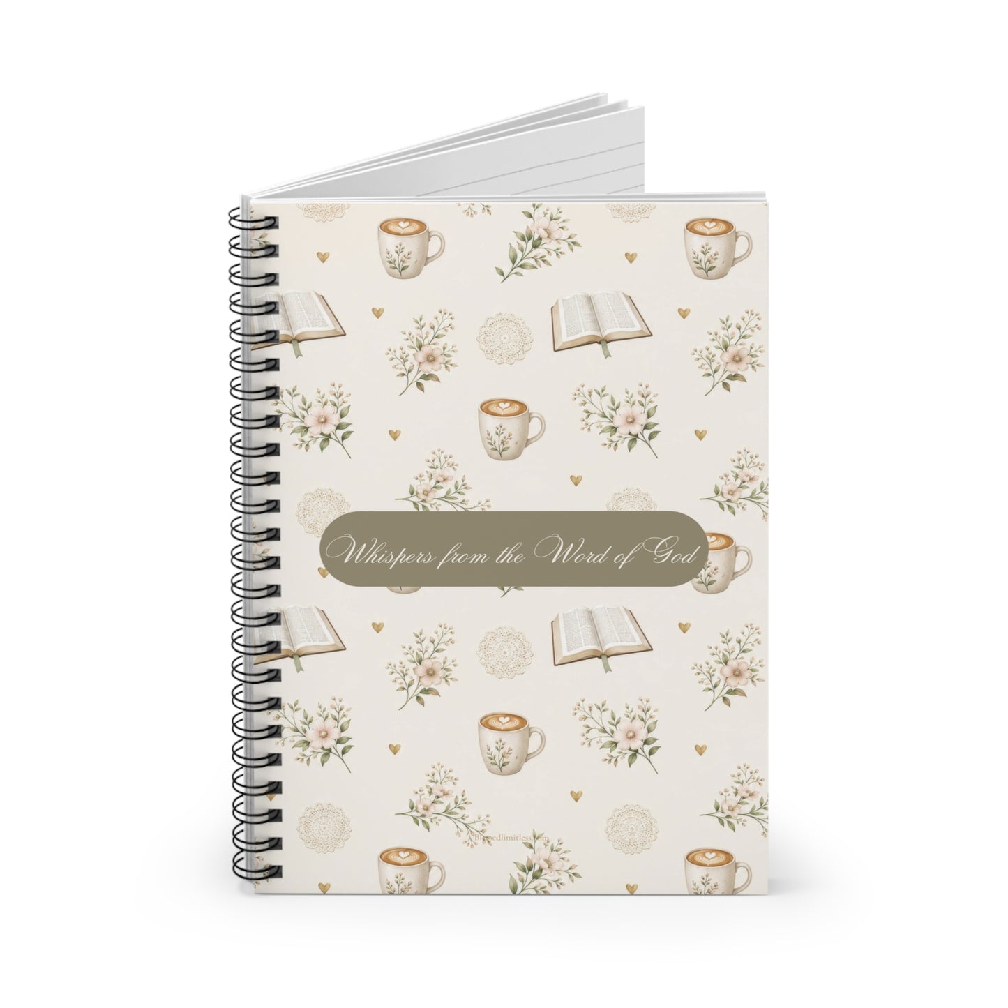 Whispers from the Word of God- Spiral Ruled Journal