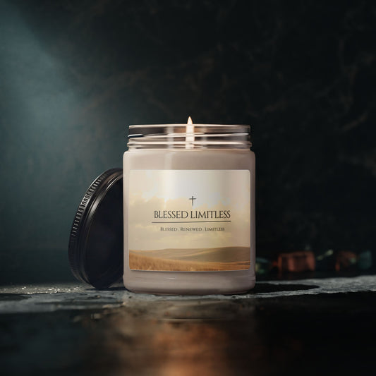 Blessed Limitless Candle – A Faith-Inspired Reminder of Purpose & Possibility Scented Soy Candle, 9oz