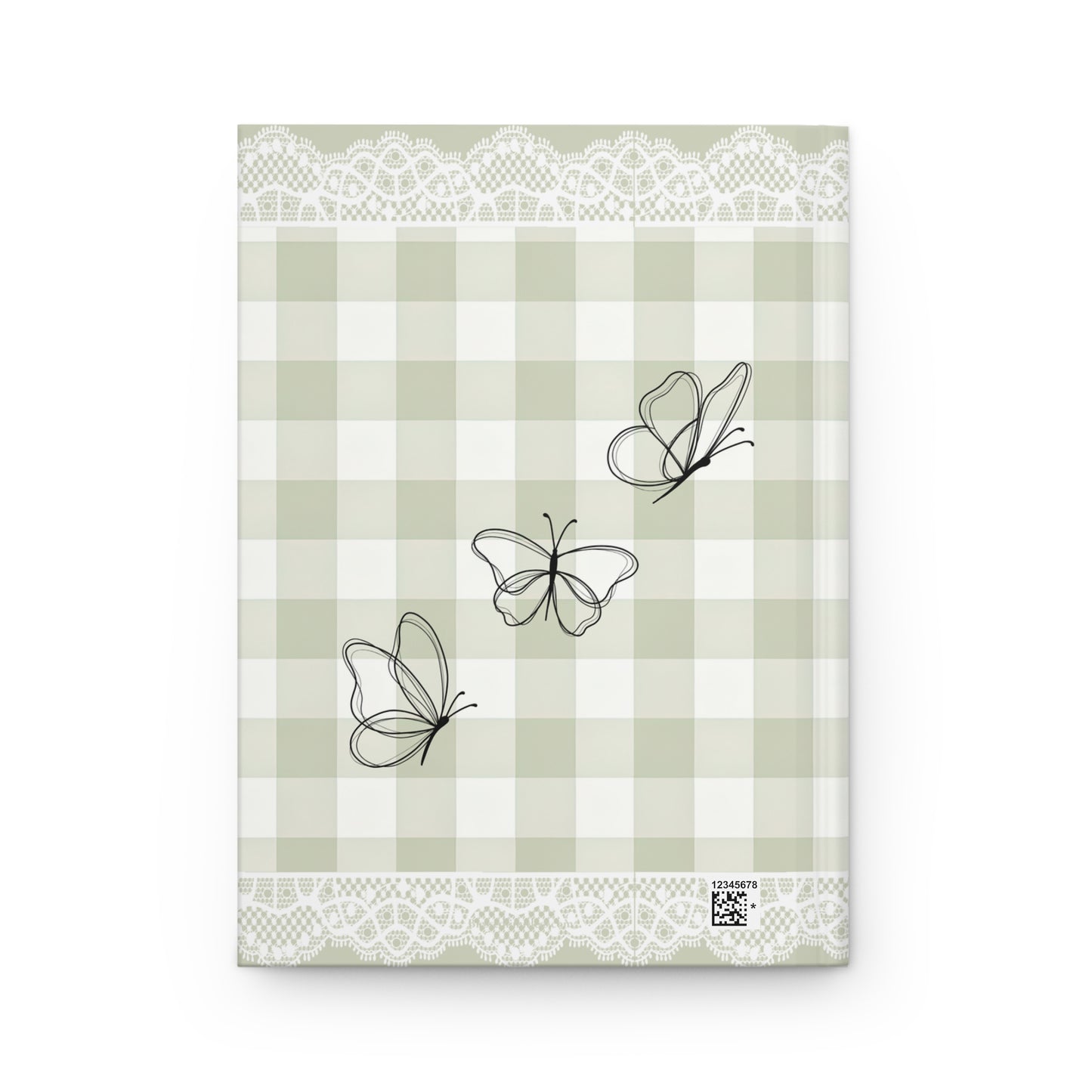 Remembering Journal — Soft Green Butterfly Hardcover Journal ("Whispers Worth Remembering")