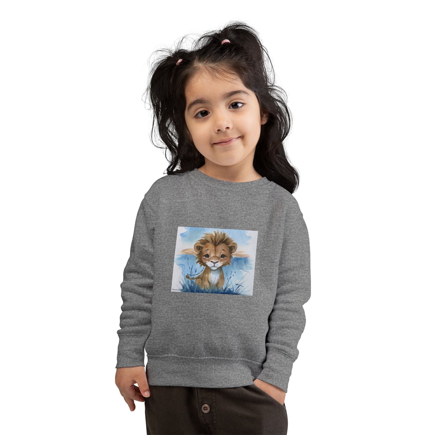 Kids “Be Strong & Courageous” Lion Shirt – Joshua 1:9 Toddler Sweatshirt