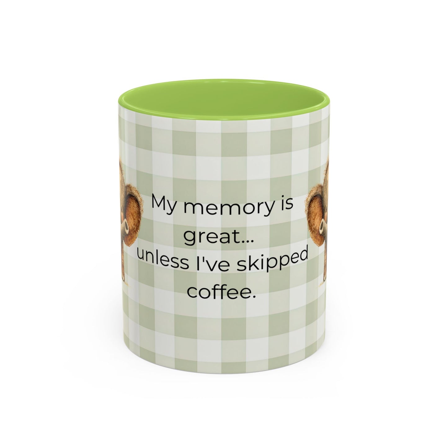 Funny Coffee Quote Elephant Mug | Accent Coffee Mug 11oz 15oz