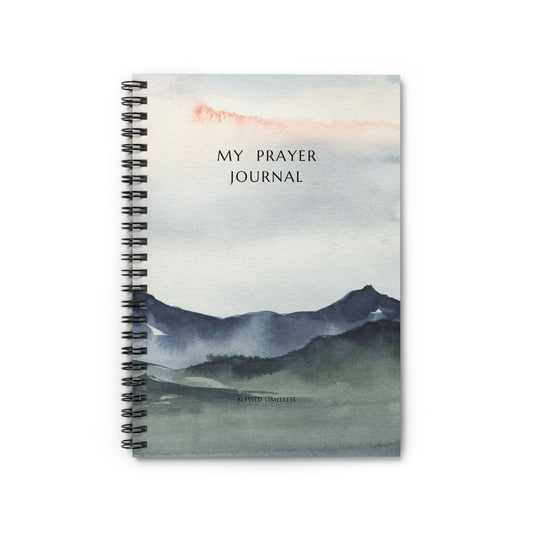 Watercolour Mountains Journal – A Nature-Inspired Reflection Notebook