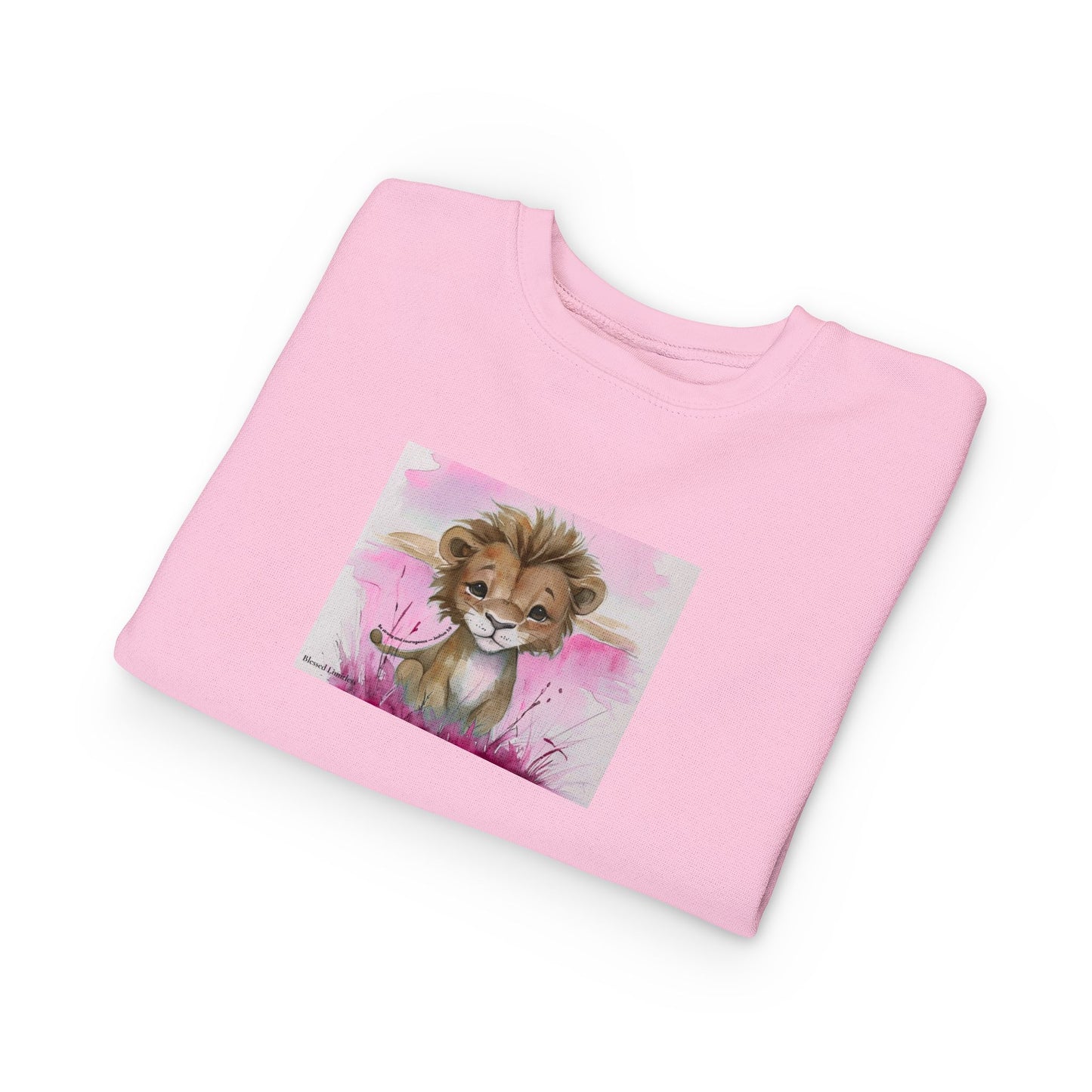 Kids “Be Strong & Courageous” Lion Shirt – Joshua 1:9  Toddler Sweatshirt