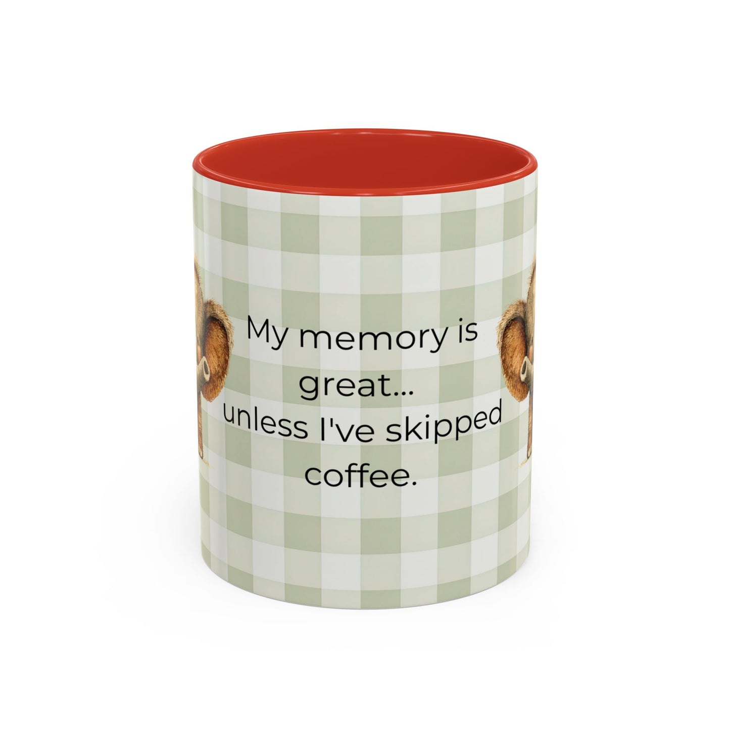 Funny Coffee Quote Elephant Mug | Accent Coffee Mug 11oz 15oz
