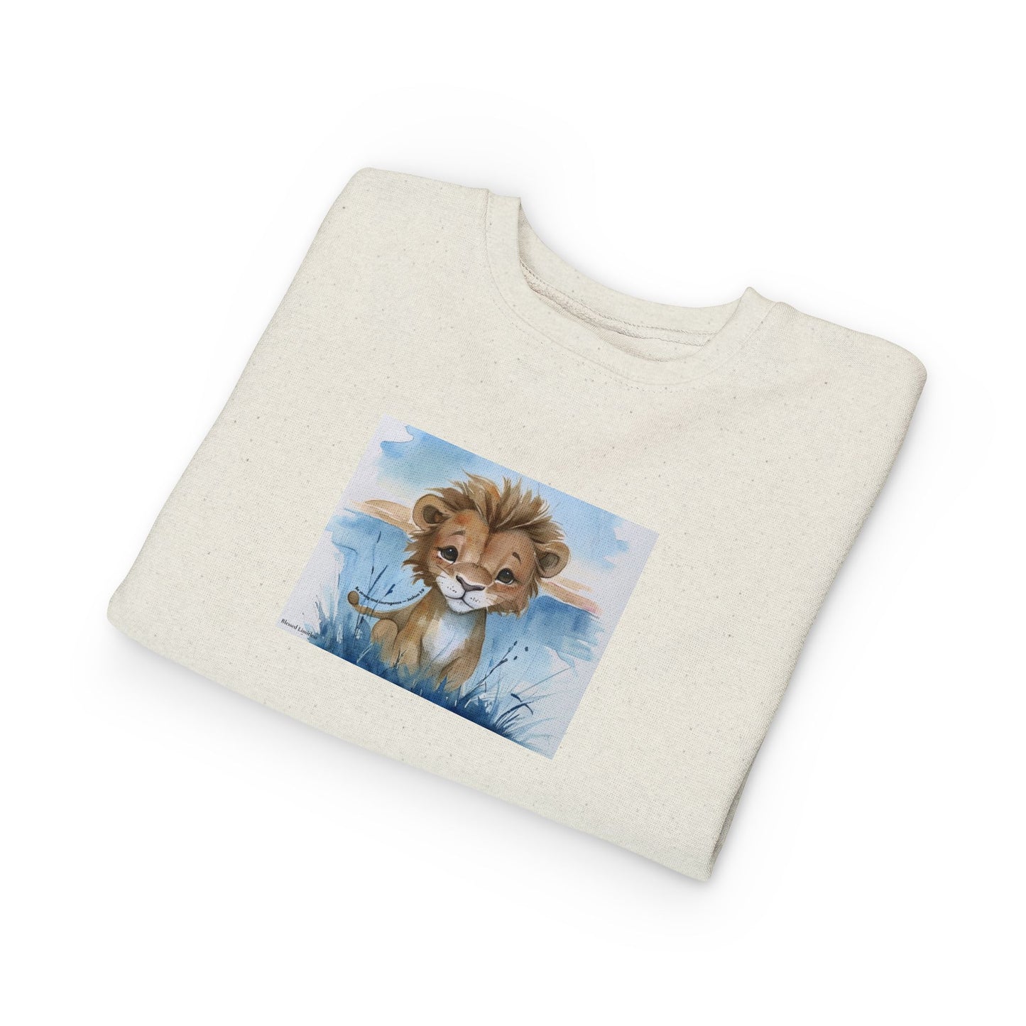 Kids “Be Strong & Courageous” Lion Shirt – Joshua 1:9 Toddler Sweatshirt