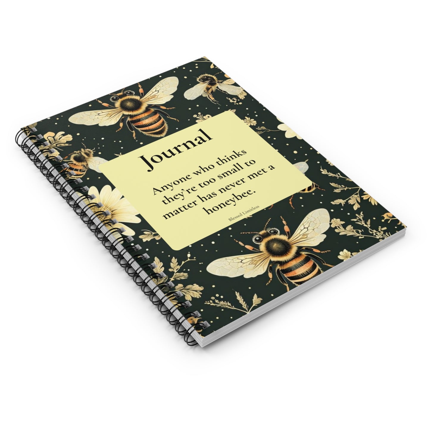 Bee Journal – Small but Mighty Spiral Notebook - Ruled Line