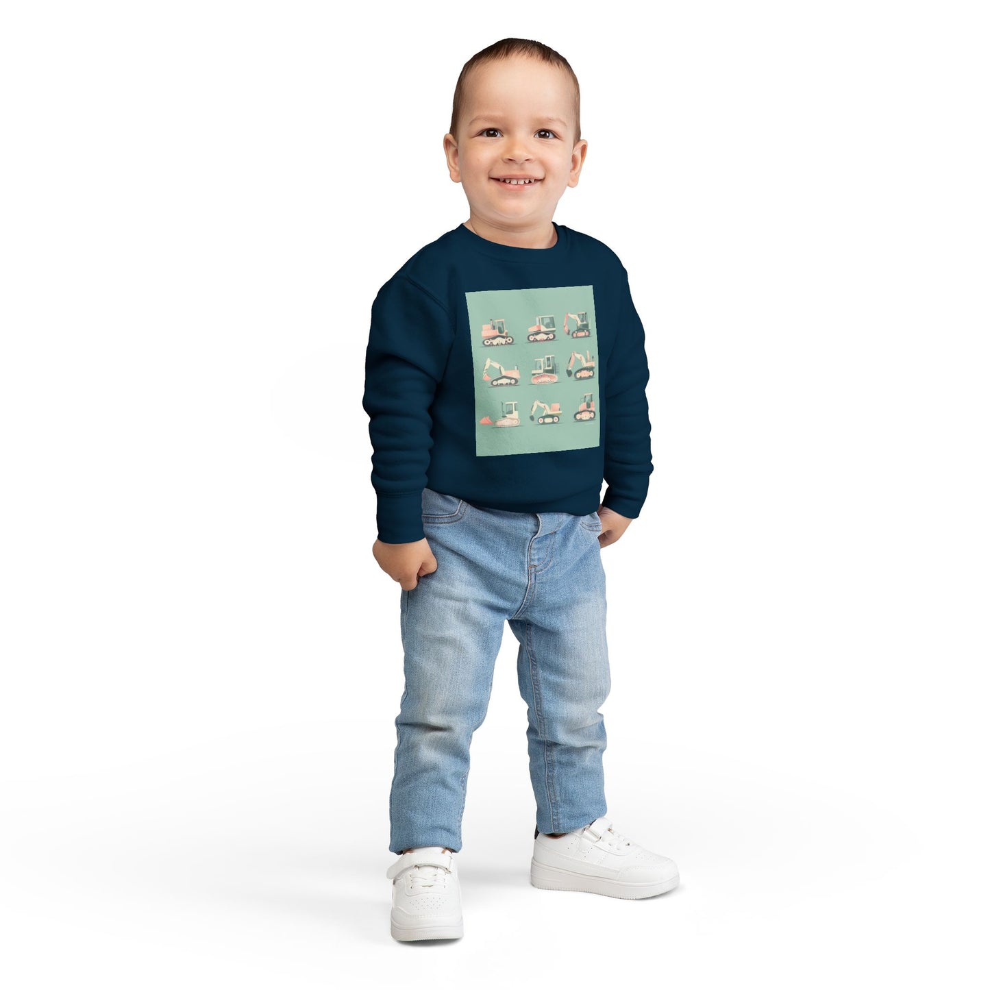 Digger Sweatshirt – Fun Construction Design Toddler Sweatshirt