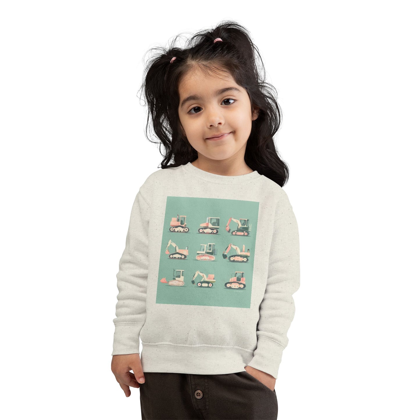 Digger Sweatshirt – Fun Construction Design Toddler Sweatshirt
