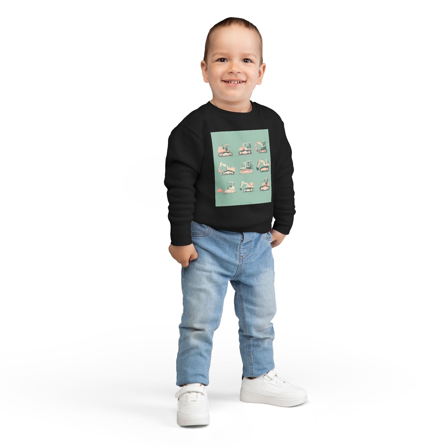 Digger Sweatshirt – Fun Construction Design Toddler Sweatshirt