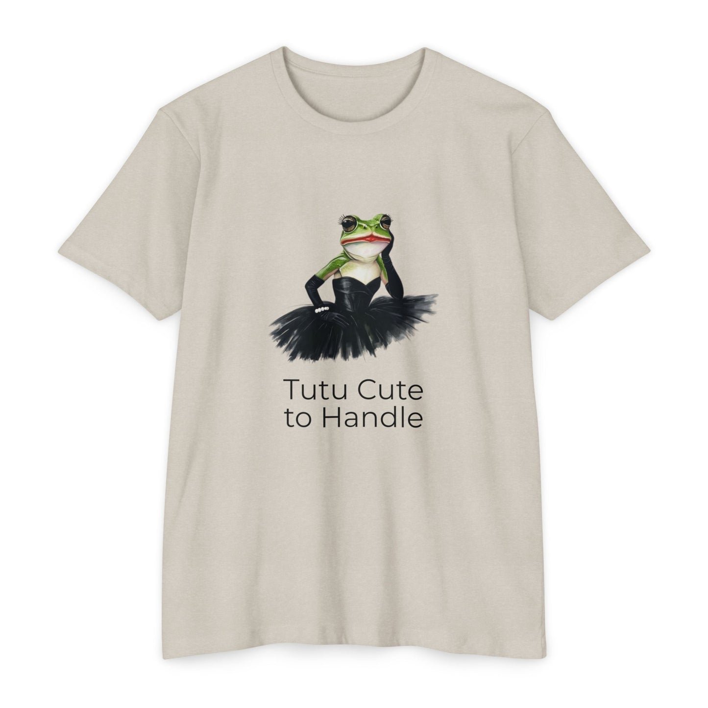 Tutu Cute to Handle Frog T-Shirt | Frog in Tutu Illustration Tee