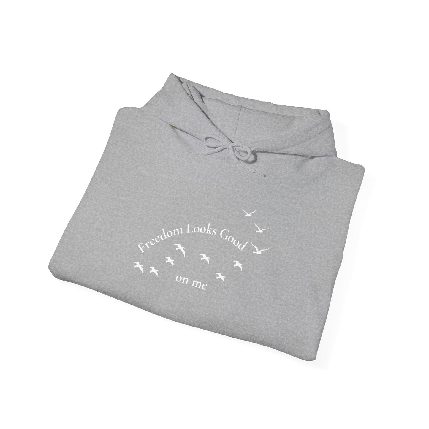 Freedom Looks Good on Me Hoodie – A Bold Faith & Confidence Statement Unisex Heavy Blend™ Hooded Sweatshirt