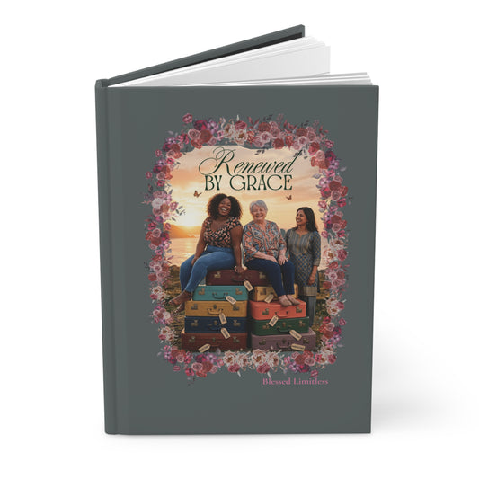 Renewed by Grace Hardcover Journal — Prayer & Reflection Notebook